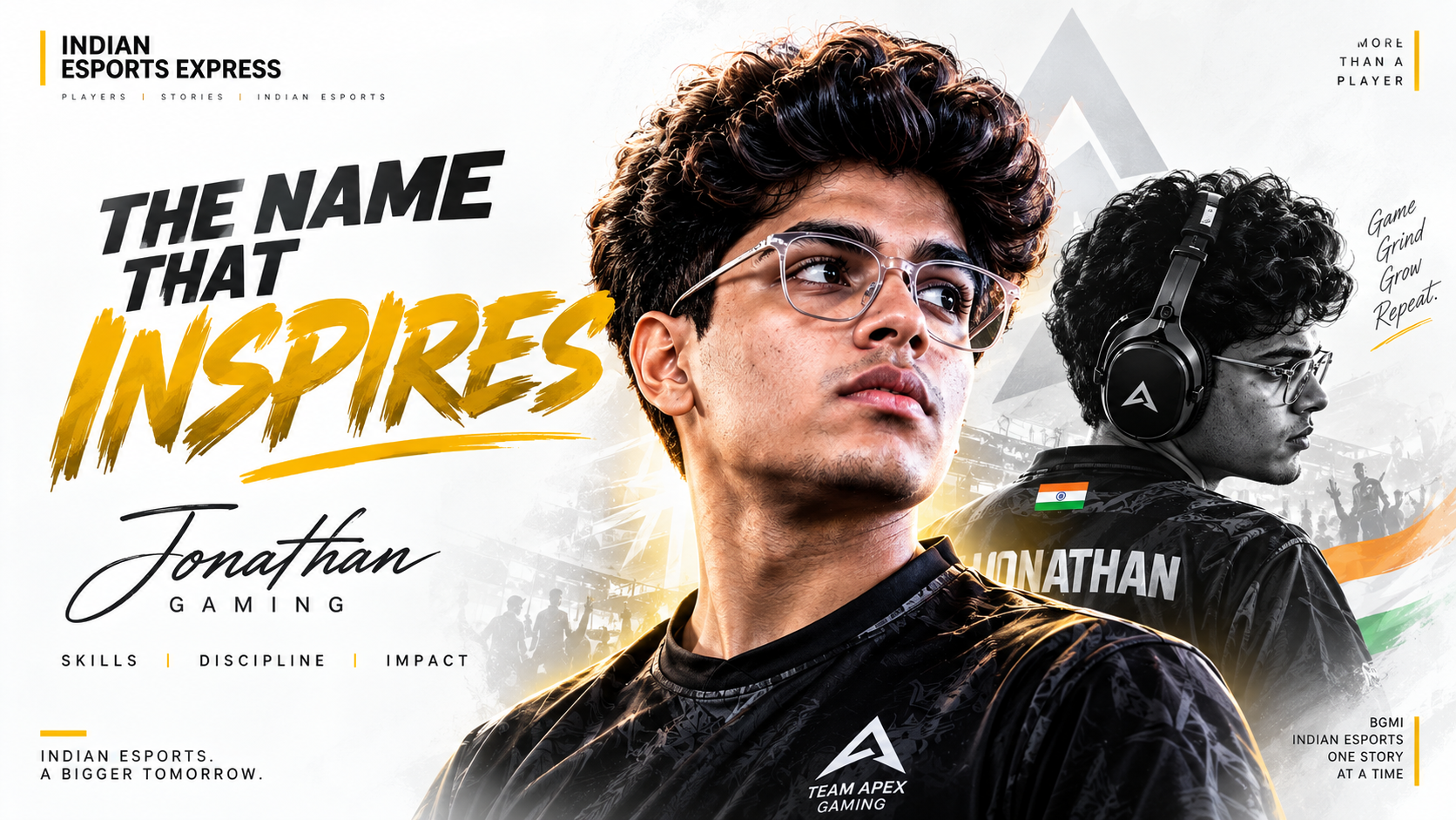 Jonathan Gaming, one of India's most recognised BGMI esports players, has built a career spanning PUBG Mobile and Battlegrounds Mobile India
